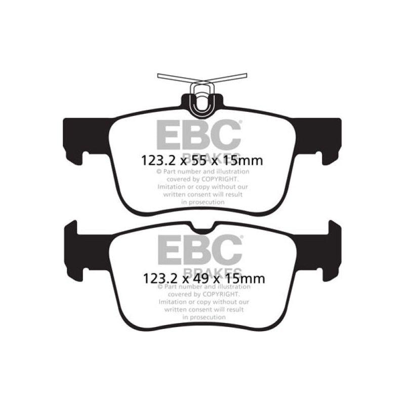 EBC 13+ Ford Fusion 1.6 Turbo Yellowstuff Rear Brake Pads-tuningsupply.com