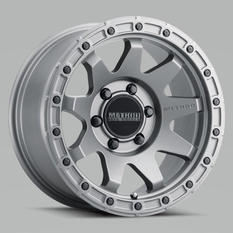 Method MR317 17x8.5 0mm Offset 6x135 87mm CB Matte Titanium Wheel-tuningsupply.com