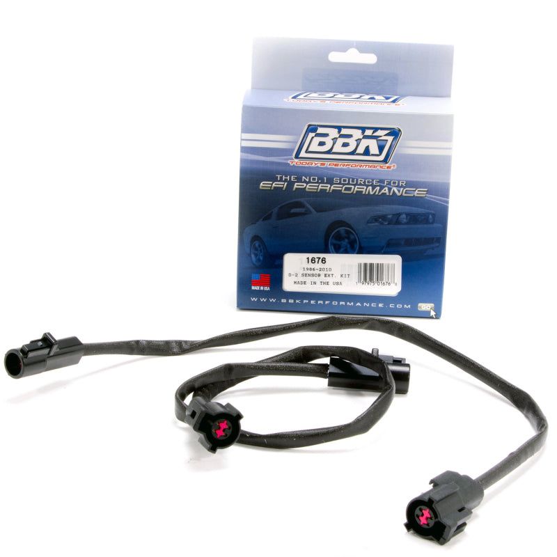 BBK 86-10 Mustang 5.0 4.6 O2 Sensor Wire Harness Extensions (pair)-tuningsupply.com