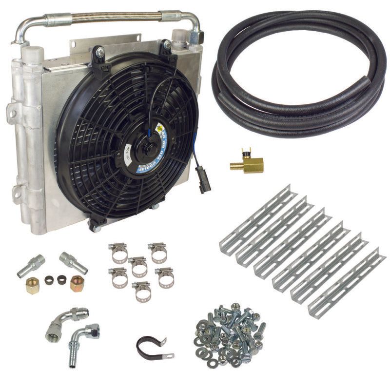 BD Diesel Xtrude Double Stacked Transmission Cooler Kit - Universial 1/2in Tubing-tuningsupply.com