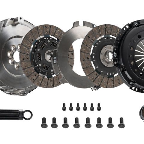 DKM Clutch BMW E46 M3 MS Twin Disc Clutch Kit w/Steel Flywheel (660 ft/lbs Torque)-tuningsupply.com