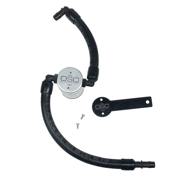 J&amp;L 2019-2024 Dodge Ram 1500 5.7L Oil Separator 3.0 Passenger Side - Clear Anodized-tuningsupply.com