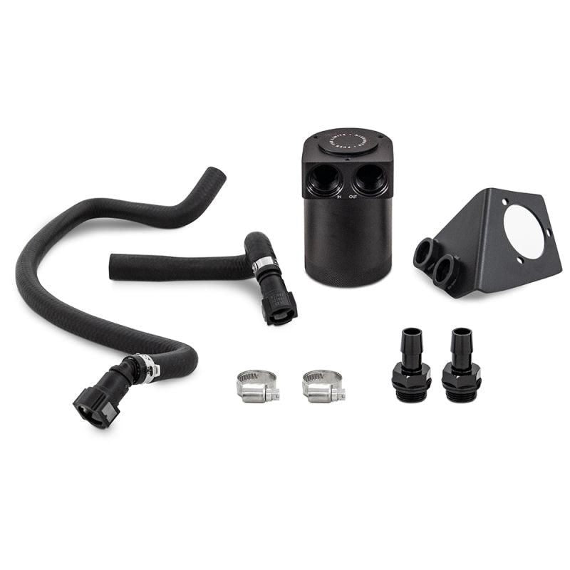 Mishimoto 2020+ Chevrolet Corvette C8 Baffled Oil Catch Can Kit (PCV Side) - Black - SMINKpower Performance Parts MISMMBCC-C8-20P Mishimoto