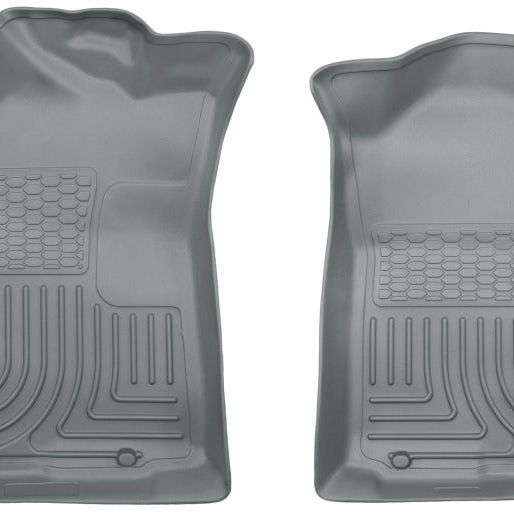 Husky Liners 05-15 Toyota Tacoma Crew/Extended/Standard Cab WeatherBeater Front Grey Floor Liners-tuningsupply.com