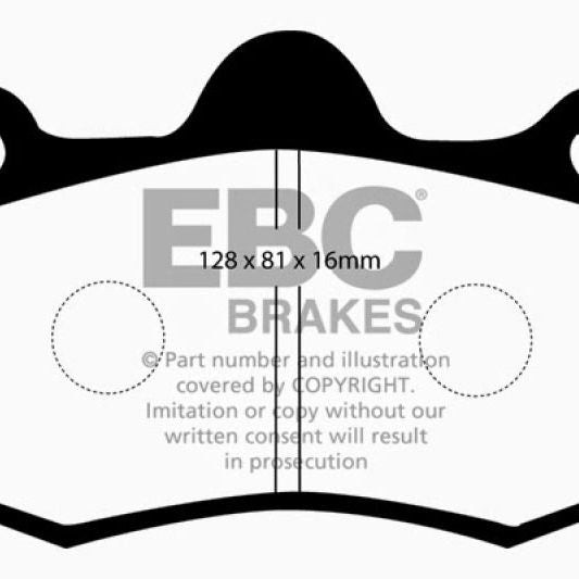 EBC 10+ Lotus Evora 3.5 Redstuff Front Brake Pads-tuningsupply.com