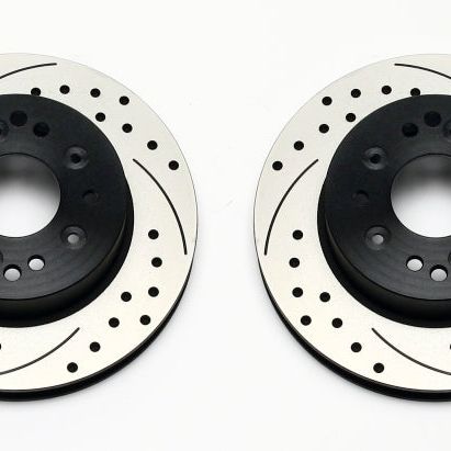 Wilwood Rotor Kit Rear-Drilled 65-82 Corvette C2/C3 (1Pc Rotors) - SMINKpower Performance Parts WIL140-11739-D Wilwood