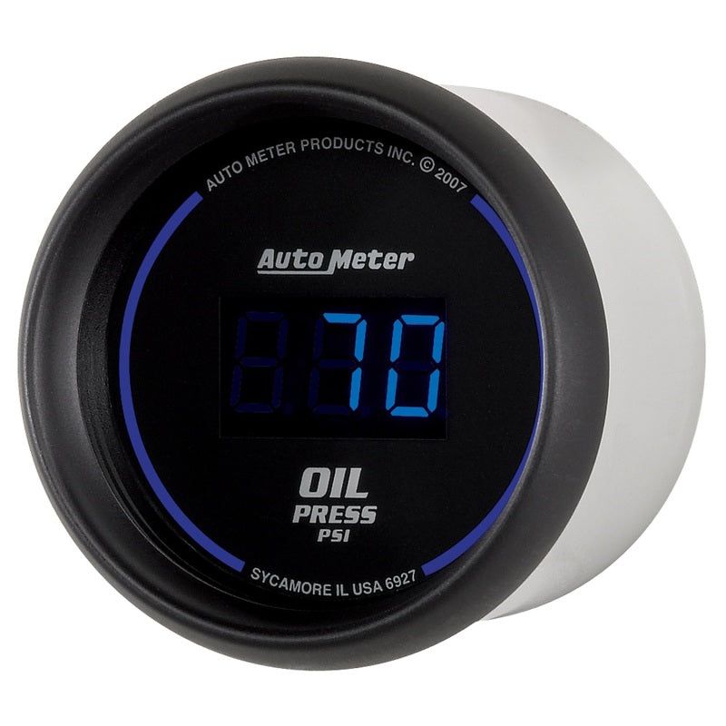 Autometer Cobalt Digital 52.4mm Black 0-100psi Oil Pressure Gauge-tuningsupply.com