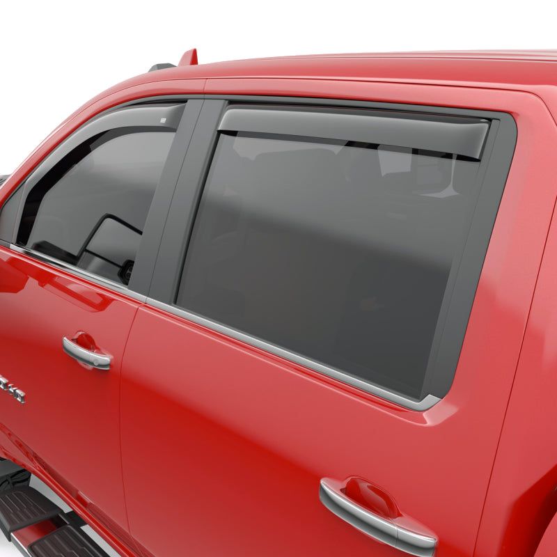 EGR 2019 Chevy 1500 Crew Cab In-Channel Window Visors - Dark Smoke-tuningsupply.com