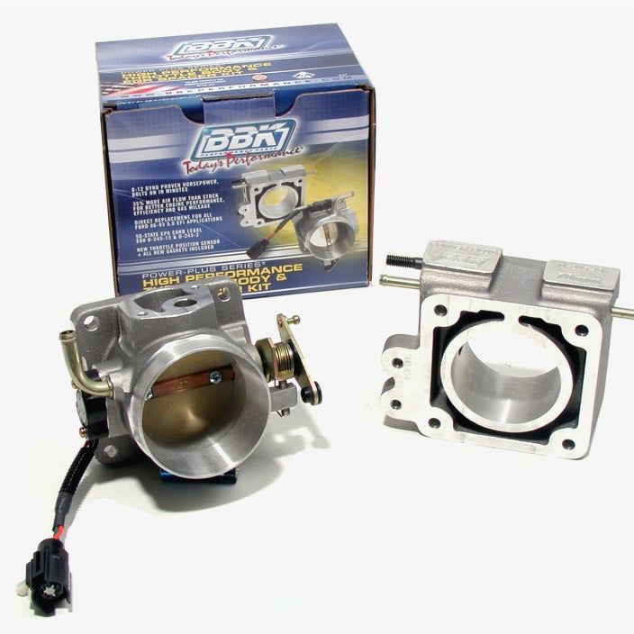 BBK 86-93 Mustang 5.0 75mm Throttle Body BBK Power Plus Series And EGR Spacer Kit-tuningsupply.com