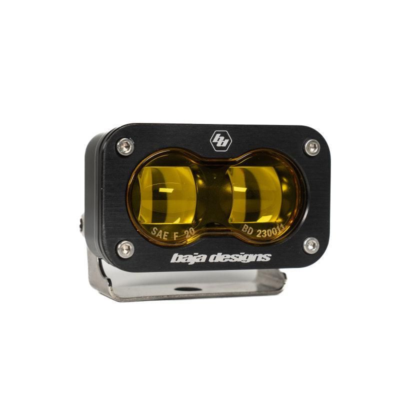 Baja Designs 19-22 Dodge RAM 1500 Rebel / 21-22 1500 TRX S2 SAE Dual Fog Pocket Light Kit - Amber-tuningsupply.com