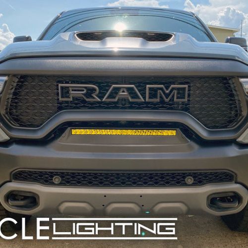 ORACLE Lighting 19-22 RAM Rebel/TRX Front Bumper Flush LED Light Bar System - Yellow - SMINKpower Performance Parts ORL5885-006 ORACLE Lighting