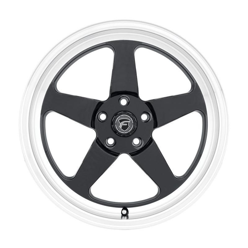 Forgestar D5 Drag 18x5.0 / 5x120 BP / ET-23 / 2.125in BS Gloss Black Wheel-tuningsupply.com