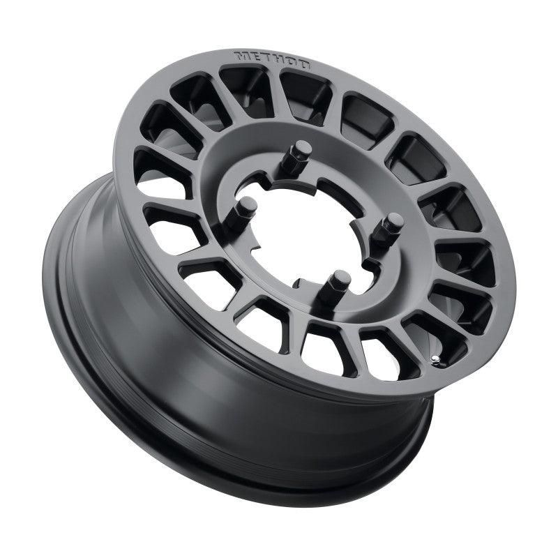 Method MR407 Bead Grip 15x6 / 5+1/51mm Offset / 5x4.5 / 77mm CB Matte Black Wheel-tuningsupply.com