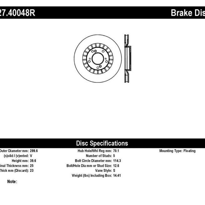 StopTech 00-09 S2000 Slotted & Drilled Right Front Rotor-Brake Rotors - Slot & Drilled-Stoptech-STO127.40048R-SMINKpower Performance Parts