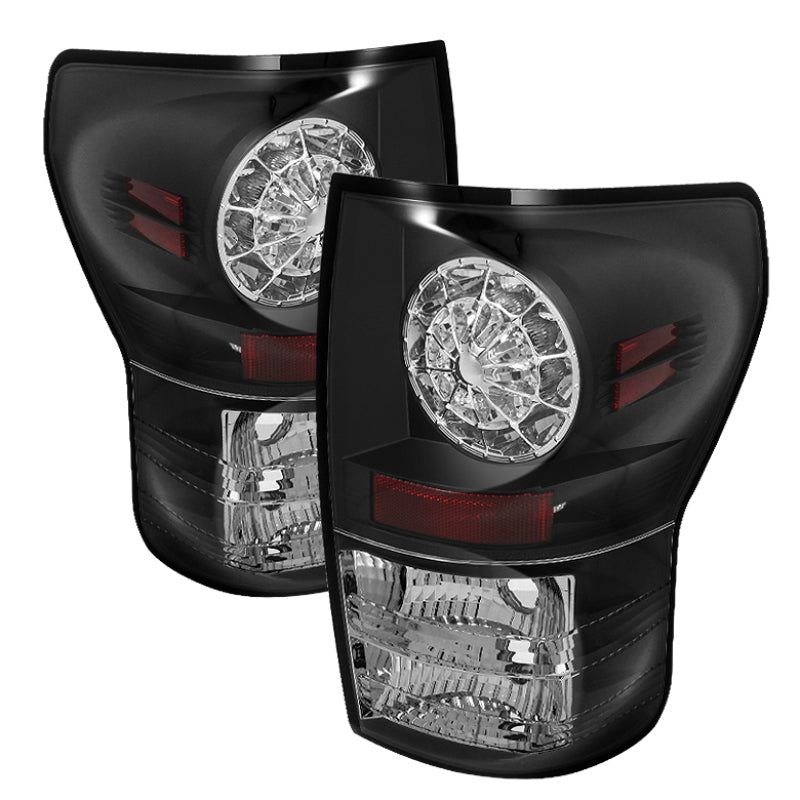 Spyder Toyota Tundra 07-13 LED Tail lights Black ALT-YD-TTU07-LED-BK-Tail Lights-SPYDER-SPY5029584-SMINKpower Performance Parts