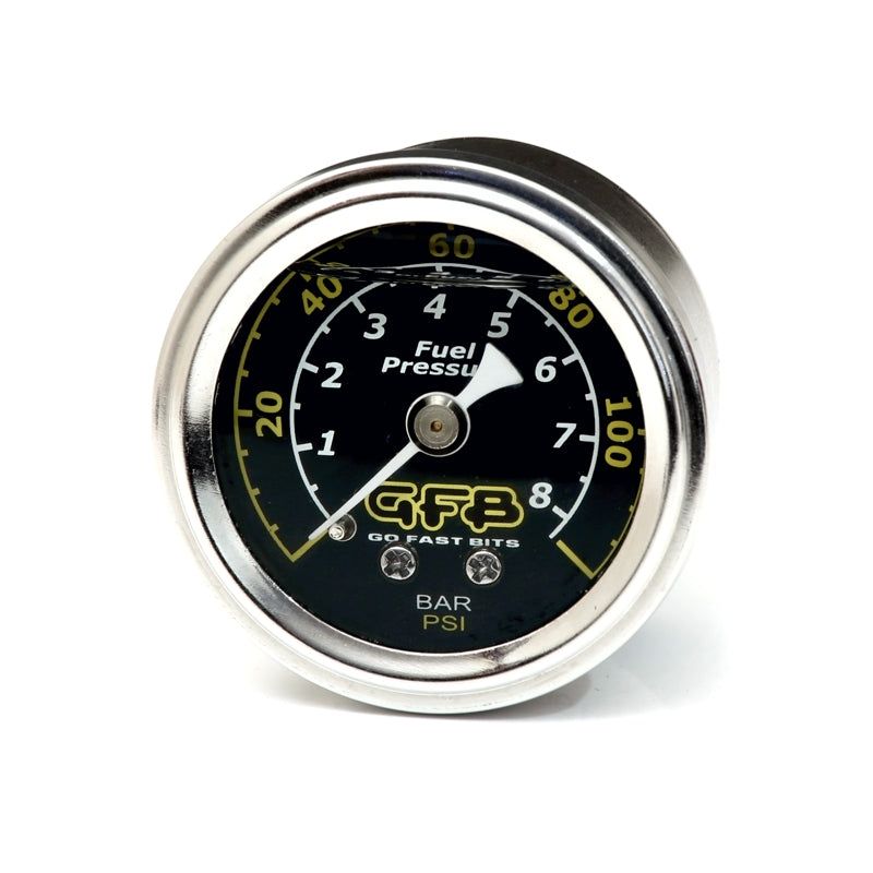 GFB Fuel Pressure Gauge (Suits 8050/8060) 40mm 1-1/2in 1/8MPT Thread 0-120PSI-tuningsupply.com