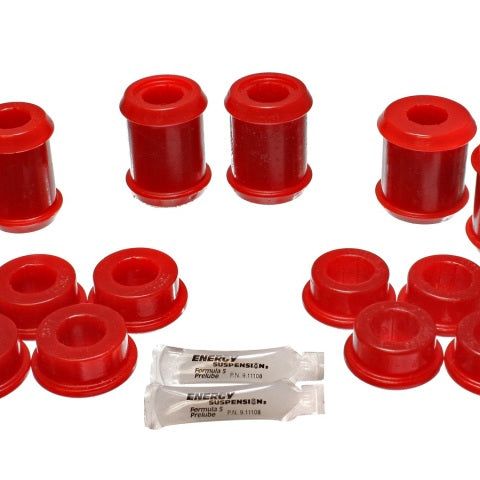 Energy Suspension 04-09 Cadillac XLR/XLR-V / 97-12 Corvette Red Rear End C/A Bushing Set-tuningsupply.com