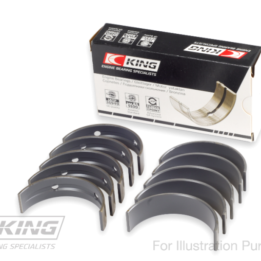 King 07-09 Mazdaspeed 3 L3-VDT MZR DISI (t) Duratec High Performance Main Bearing Set - Size (STD)-tuningsupply.com