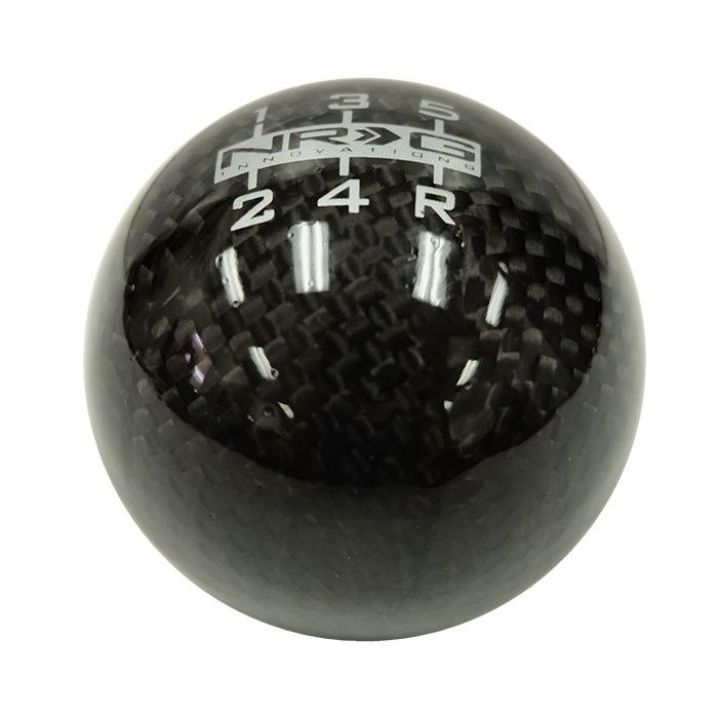 NRG Universal Ball Style Shift Knob (No Logo) - Heavy Weight - Black Carbon Fiber-tuningsupply.com