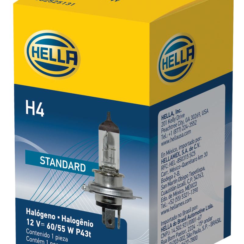 Hella Halogen H4 12V 60/55W Bulb-tuningsupply.com