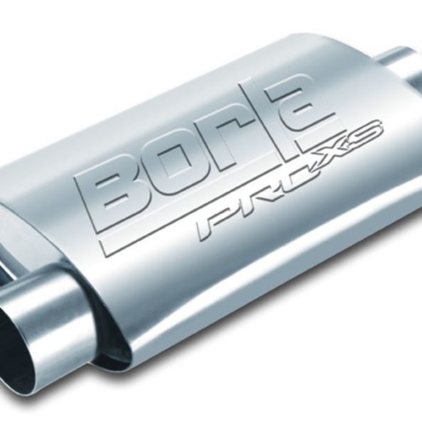 Borla Universal 4in x 9-1/2in x 14in Oval Center/Offset 3in Inlet/Outlet ProXS Muffler-tuningsupply.com