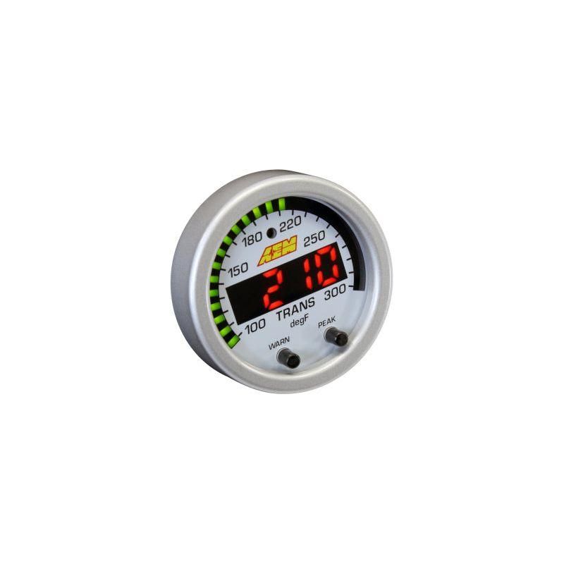 AEM X-Series Temperature 100-300F Gauge Kit (ONLY Black Bezel and Water Temp. Faceplate)-tuningsupply.com