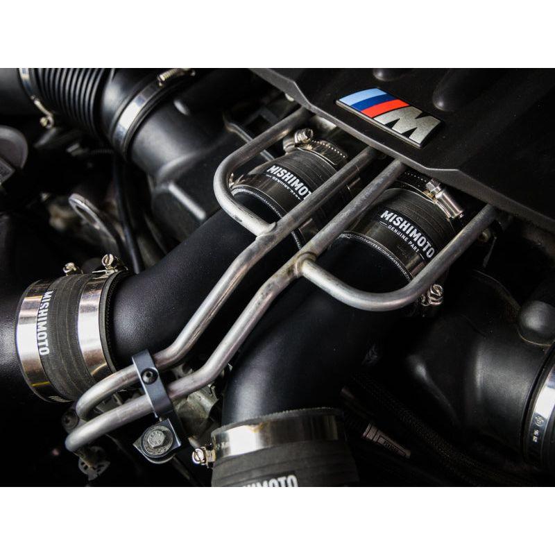 Mishimoto 12-16 BMW F10 M5 Intercooler Pipe Kit Micro Wrinkle Black-tuningsupply.com