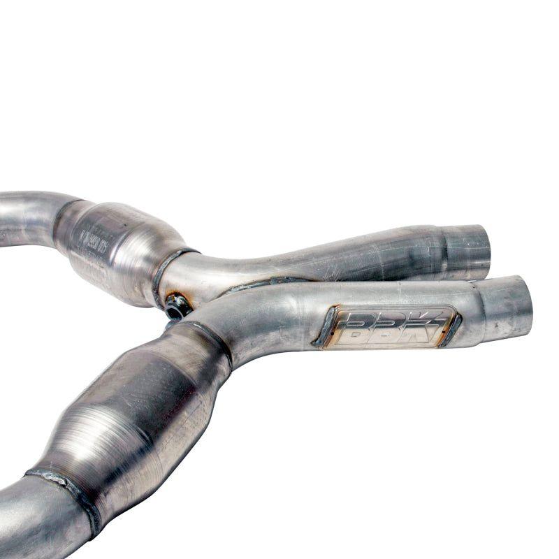 BBK 05-10 Mustang 4.6 Short Mid X Pipe With Catalytic Converters 2-3/4 For BBK Long Tube Headers-tuningsupply.com