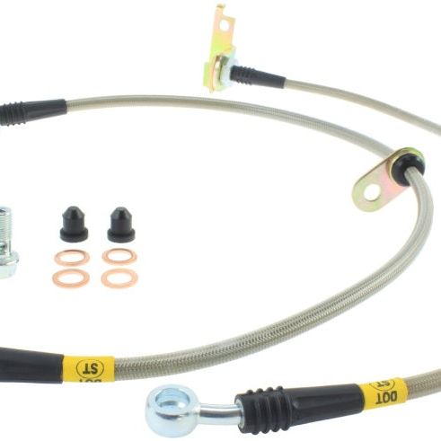 StopTech 11-15 Honda CR-Z / 09-14 Honda Fit Stainless Steel Front Brake Lines-Brake Line Kits-Stoptech-STO950.40018-SMINKpower Performance Parts