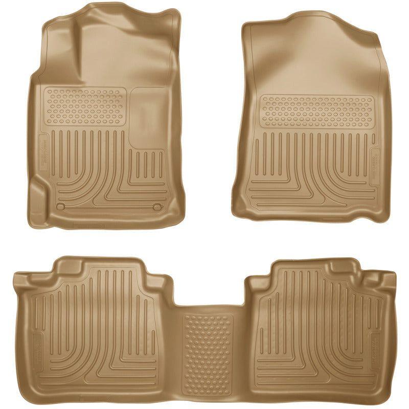 Husky Liners 2012 Toyota Camry WeatherBeater Combo Tan Floor Liners-tuningsupply.com