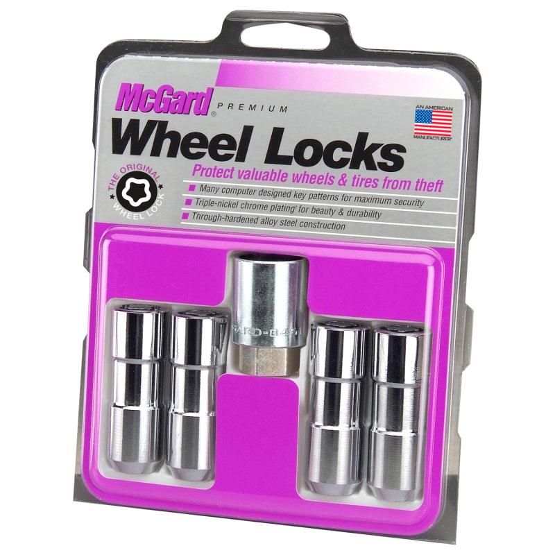 McGard Wheel Lock Nut Set - 4pk. (Cone Seat Duplex) 9/16-18 / 7/8 Hex / 2.5in. Length - Chrome-tuningsupply.com