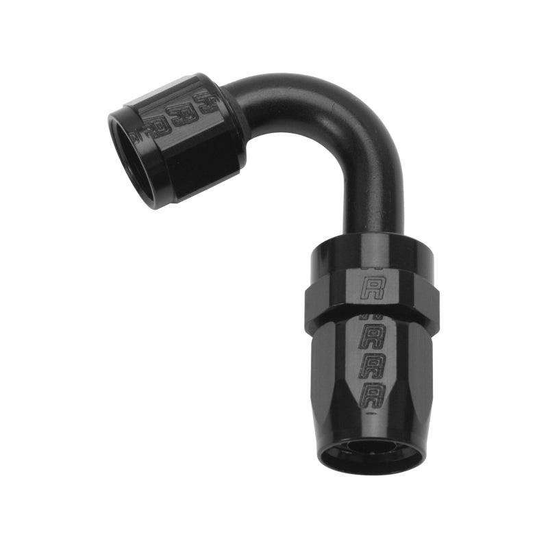 Russell Performance -6 AN Black 120 Degree Full Flow Swivel Hose End - SMINKpower Performance Parts RUS613405 Russell