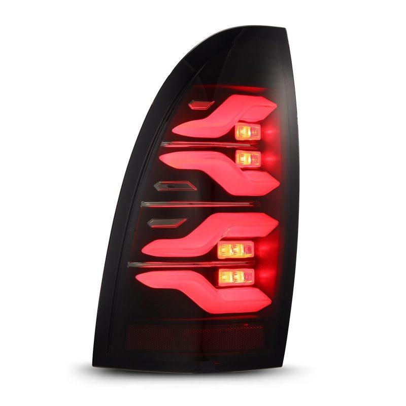 AlphaRex 05-15 Toyota Tacoma LUXX LED Taillights Blk w/Activ Light/Seq Signal-tuningsupply.com