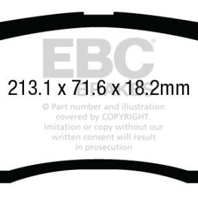 

EBC DP63015 - EBCDP63015 - EBC 13+ Ford F250 (inc Super Duty) 6.2 (2WD) Greenstuff Front Brake Pads - Shipped in Europe - Tuningsupply.com
