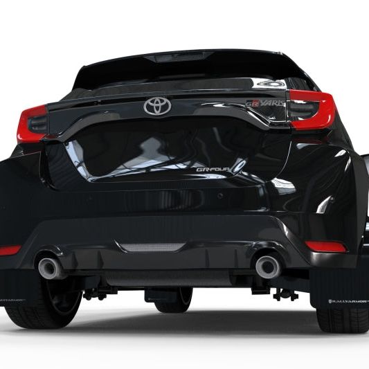 Rally Armor 20-22 Toyota GR Yaris Hatchback Black Mud Flap w/ Grey Logo - SMINKpower Performance Parts RALMF74-UR-BLK/GRY Rally Armor