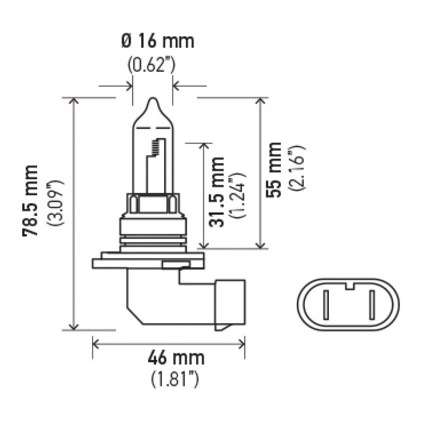 Hella HB3 9005 12V 100W Xenon White XB Bulb (Pair)-tuningsupply.com