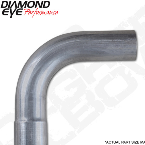 Diamond Eye ELBOW 5in 90-DEGREE 8in CLR SS-tuningsupply.com