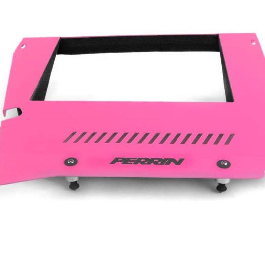 Perrin 2015+ Subaru WRX Engine Cover Kit (Intercooler Shroud + Pulley Cover) - Hyper Pink - SMINKpower Performance Parts PERPSP-ENG-165HP Perrin Performance