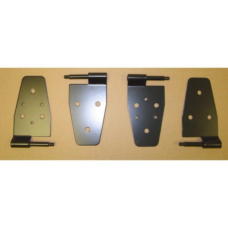 Rugged Ridge 87-06 Jeep Wrangler Black Door Hinge Kit-Hardware Kits - Other-Rugged Ridge-RUG11202.01-SMINKpower Performance Parts