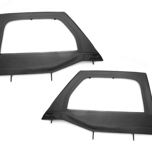 Rugged Ridge Upper Soft Door Kit Front Black Diamond 07-18 Jeep Wrangler JK - SMINKpower Performance Parts RUG13711.15 Rugged Ridge