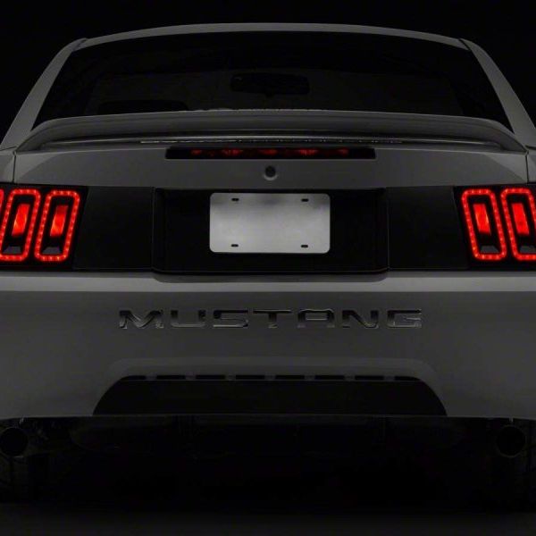 Raxiom 99-04 Ford Mustang Excluding 99-01 Cobra Icon LED Tail Lights- Black Housing (Smoked Lens) - SMINKpower Performance Parts RAX100807 Raxiom