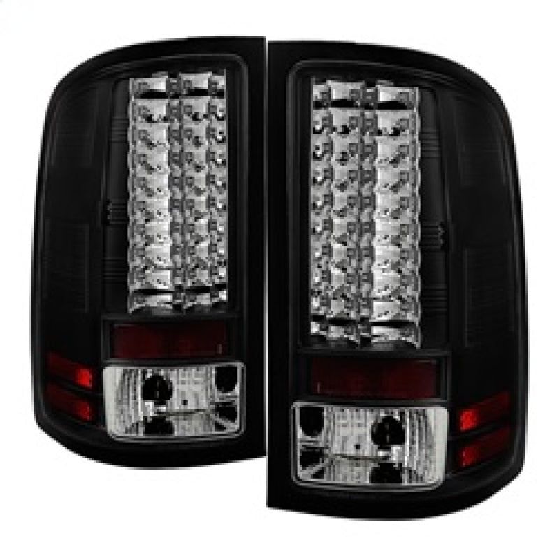 Spyder GMC Sierra 07-13 (Not fit 3500 Dually 4 Rear Wheels)LED Tail Lights Black ALT-YD-GS07-LED-BK-Tail Lights-SPYDER-SPY5014948-SMINKpower Performance Parts