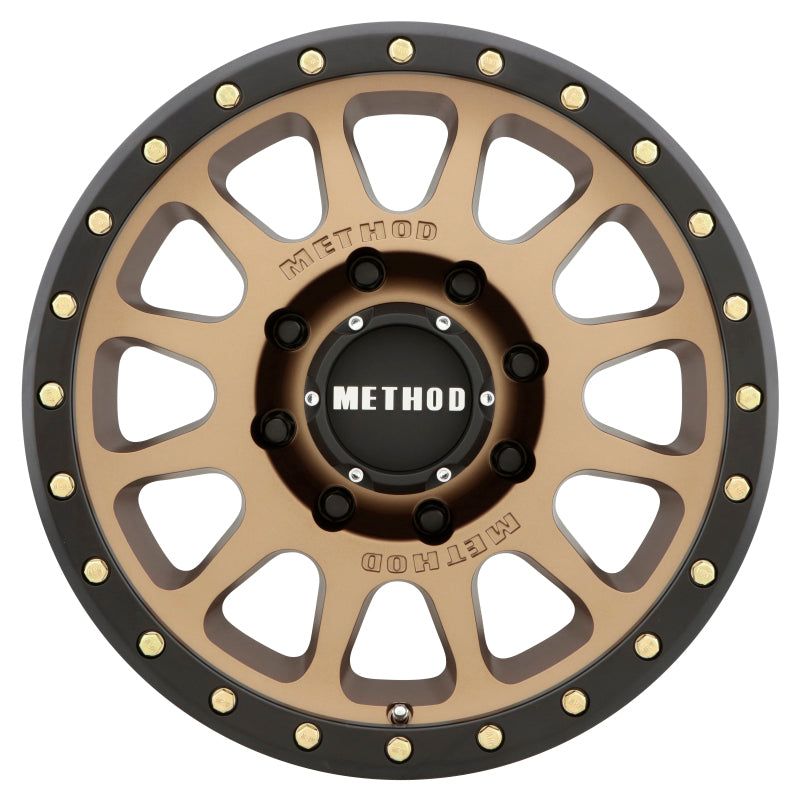 Method MR305 NV HD 18x9 +18mm Offset 8x6.5 130.81mm CB Method Bronze/Black Street Loc Wheel-tuningsupply.com