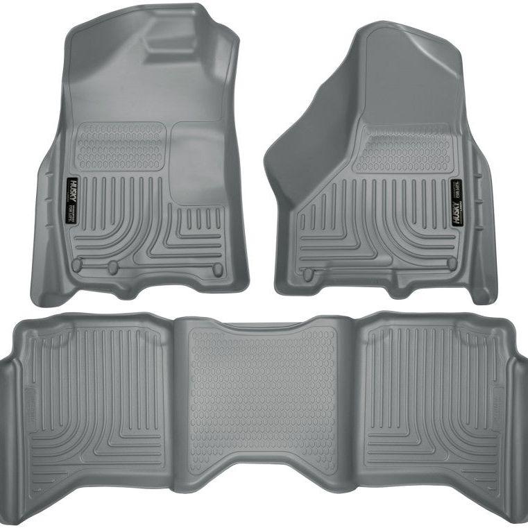 Husky Liners 2012 Dodge Ram 1500/2500/3500 Crew Cab WeatherBeater Combo Gray Floor Liners-tuningsupply.com