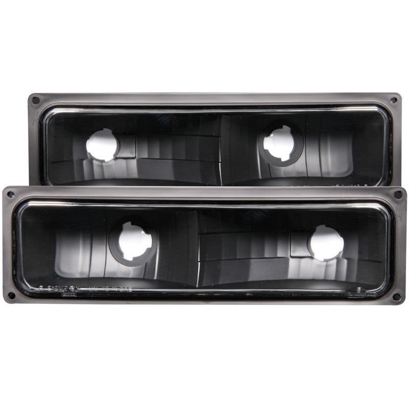 ANZO 1988-1998 Chevrolet C1500 Euro Parking Lights Black-tuningsupply.com