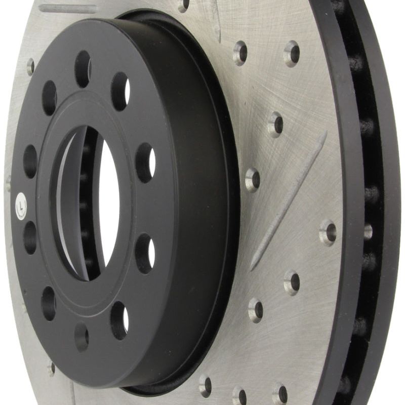 StopTech Slotted & Drilled Sport Brake Rotor-Brake Rotors - Slot & Drilled-Stoptech-STO127.33110L-SMINKpower Performance Parts