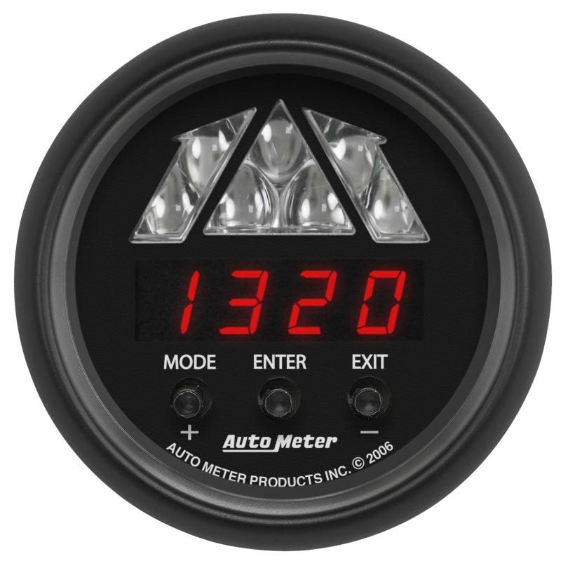 Autometer Z-Series 2-1/16in Tachometer Digital 16000 RPM w/ LED Shift Light-tuningsupply.com