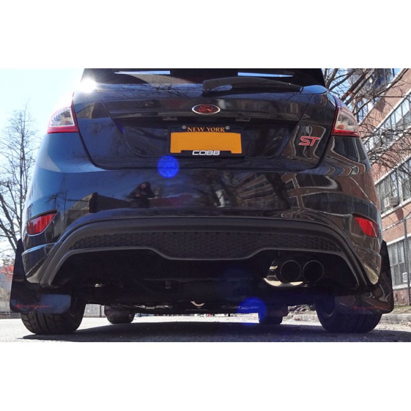 Rally Armor 13-19 USDM Ford Fiesta ST Black UR Mud Flap w/ Red Logo-Mud Flaps-Rally Armor-RALMF29-UR-BLK/RD-SMINKpower Performance Parts