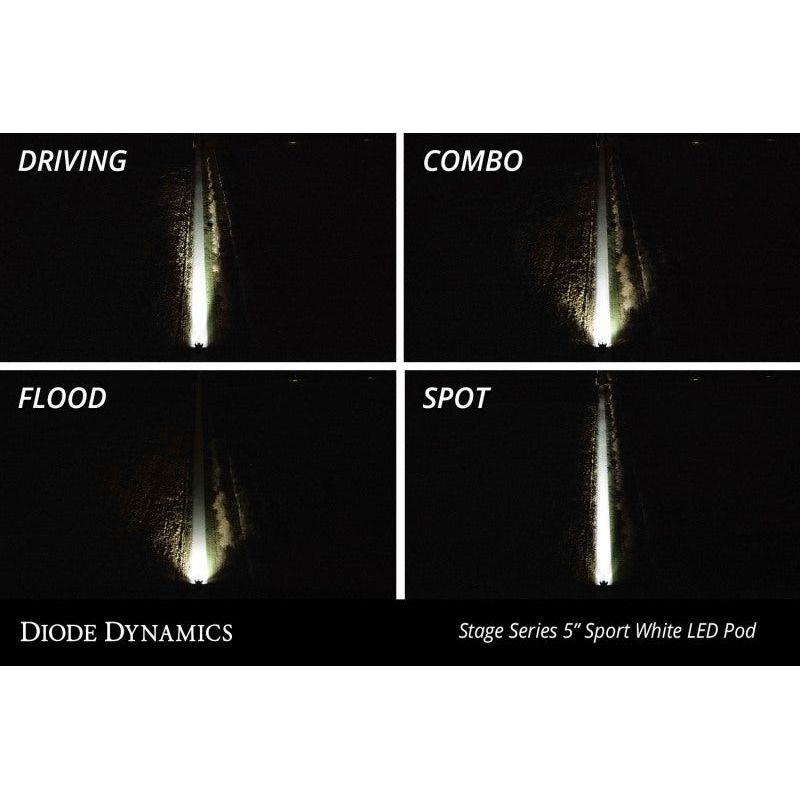 Diode Dynamics SS5 LED Pod Sport - White Combo (Pair)-tuningsupply.com