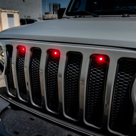 Oracle Pre-Runner Style LED Grille Kit for Jeep Wrangler JL - Red SEE WARRANTY-tuningsupply.com